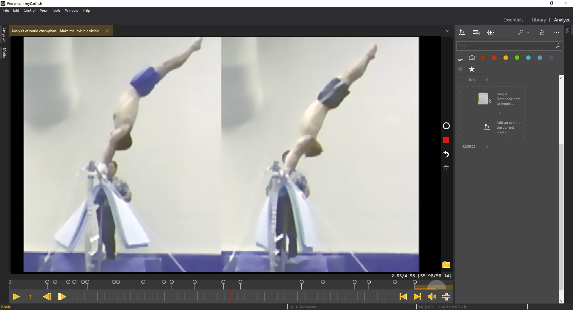 Analyze your gymnast. Build your review.