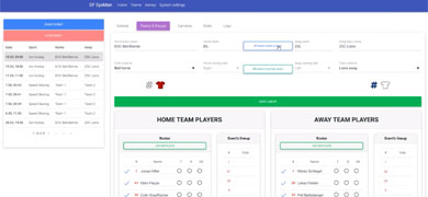Automatic player tracking for team sports